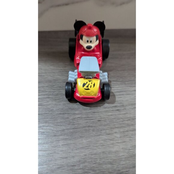 Mickey Mouse Roadster Die Cast Car Disney Junior Just Play Red/Black - Picture 5 of 7